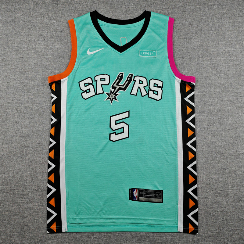 San Antonio Spurs Stephon Castle swingman basketball jerseys S-2XL