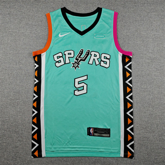 San Antonio Spurs Stephon Castle swingman basketball jerseys S-2XL