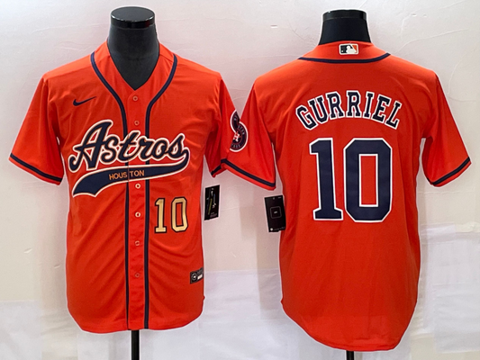 Men/Women/Youth Houston Astros Yuli Gurriel #10 baseball Jerseys