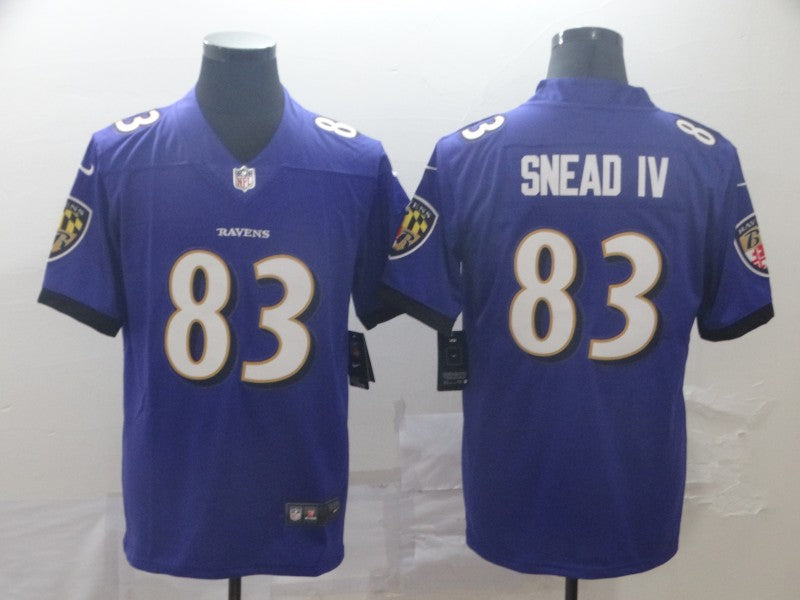 Adult  Baltimore Ravens Willie Snead IV NO.83 Football Jerseys