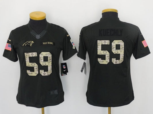 Women's Carolina Panthers Luke Kuechly NO.59 Football Jerseys
