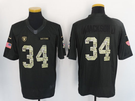 Adult ‎Oakland Raiders Bo Jackson NO.34 Football Jerseys