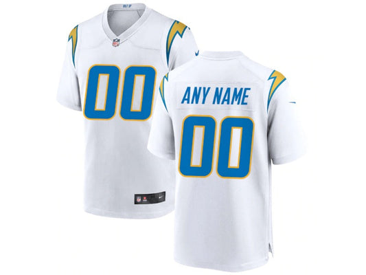 Adult Los Angeles Chargers number and name custom Football Jerseys
