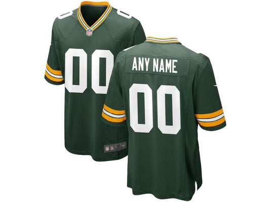 Adult Green Bay Packers number and name custom Football Jerseys