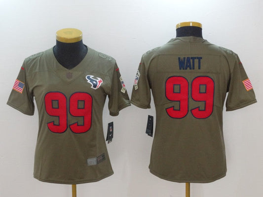 Women's Houston Texans J.J. Watt NO.99 Football Jerseys