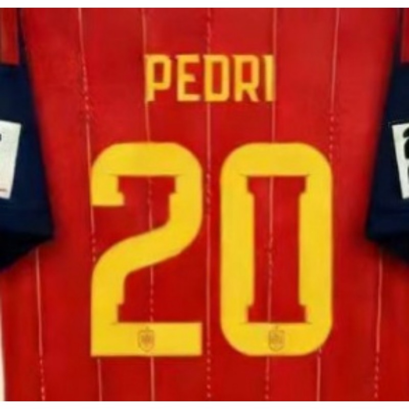 Spain Red & Gold world cup Soccer Jersey | National Team Fan Match Shirt