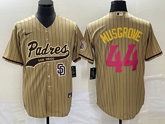 Men/Women/Youth San Diego Padres Joe Musgrove #44 baseball Jerseys