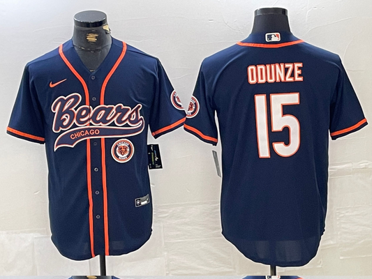 Men/Women/Youth Chicago bears Rome Odunze #15 football Jerseys