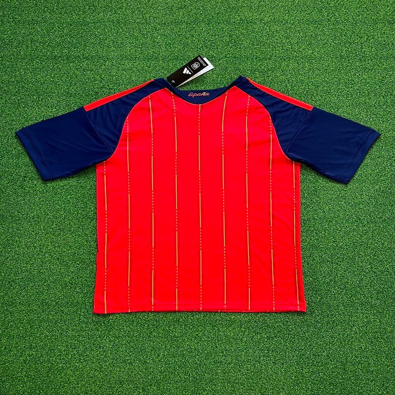 Spain Red & Gold world cup Soccer Jersey | National Team Fan Match Shirt