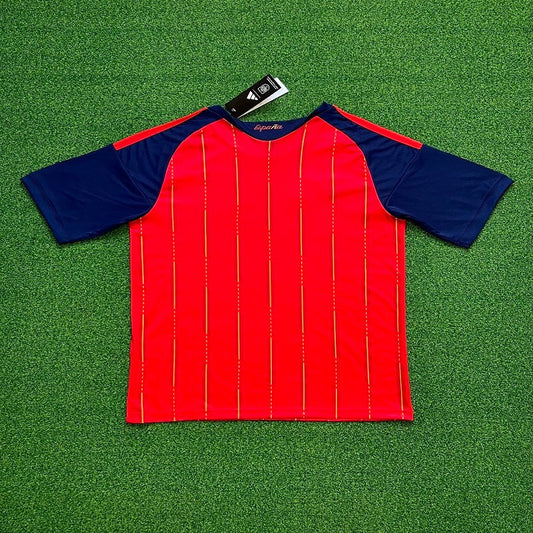 Spain Red & Gold world cup Soccer Jersey | National Team Fan Match Shirt