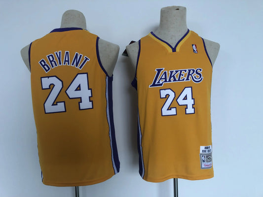 Kids Los Angeles Lakers Bryant NO.24 Basketball Jersey