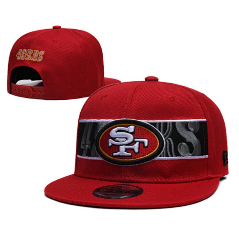San Francisco 49 Retro Stitched Snapback Hat - Vintage SF Red Gold Adjustable Football Cap Collection