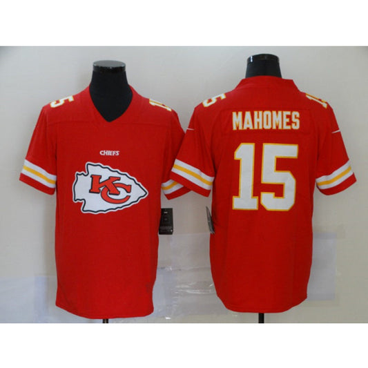 men/women/kids KC.Chiefs Mahomes NO.15 Red Football Jersey