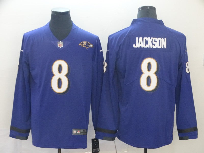 Adult Baltimore Ravens Lamar Jackson NO.8 Football Jerseys