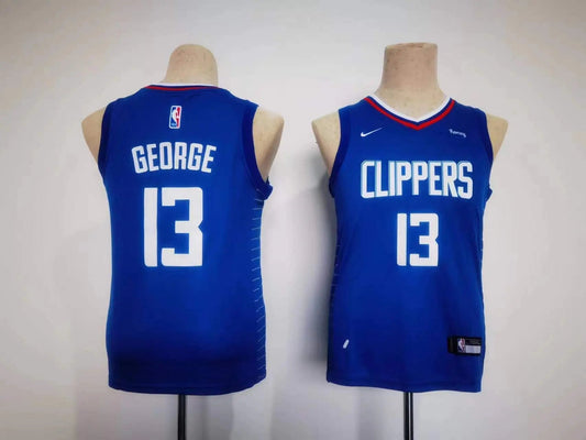 Kids Los Angeles Clippers George NO.13 Basketball Jersey