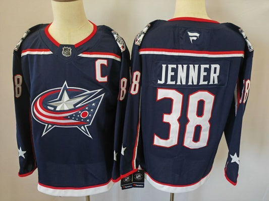 Men's Columbus Blue Jackets Boone Jenner #38 Fanatics Navy Player Jersey