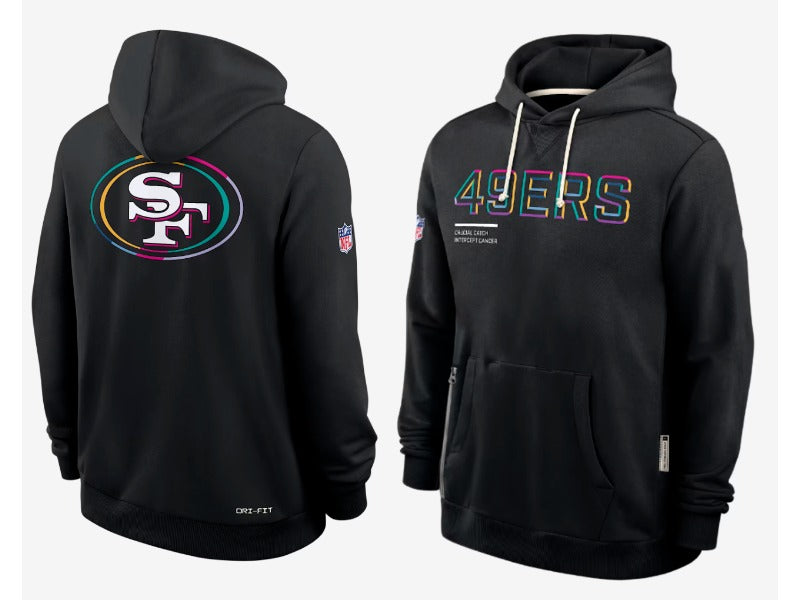 men/women/kids 49ers black Football Hoodies