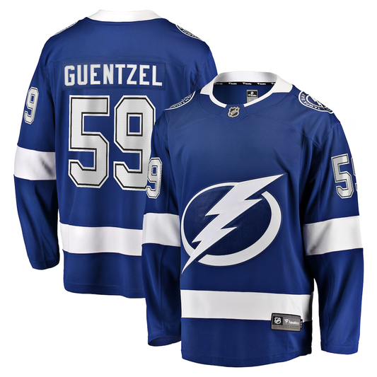 Men's Tampa Bay Lightning Jake Guentzel #59 Fanatics Blue Premium Jersey