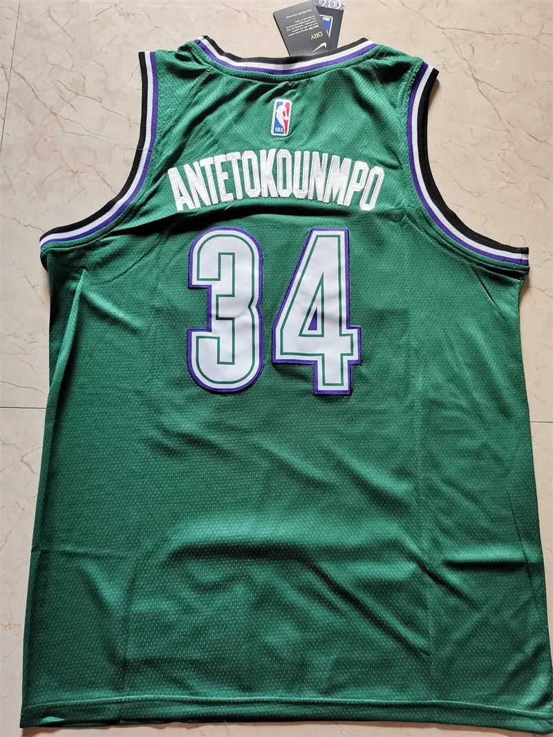 Milwaukee Bucks Giannis Antetokounmpo NO.34 Basketball Jersey