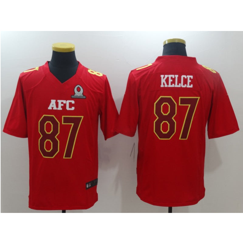 men/women/kids KC.Chiefs Kelce NO.87 Red Football Jersey