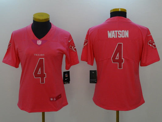 Women's Houston Texans Deshaun Watson NO.4 Football Jerseys