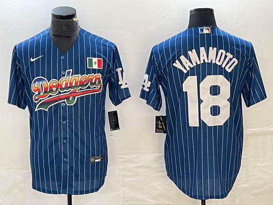 Men/Women/Youth Los Angeles Dodgers Yoshinobu Yamamoto #18 baseball Jerseys