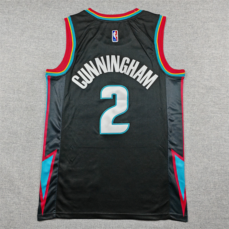 New arrival Detroit Pistons Cade Cunningham NO.2 Basketball Jersey