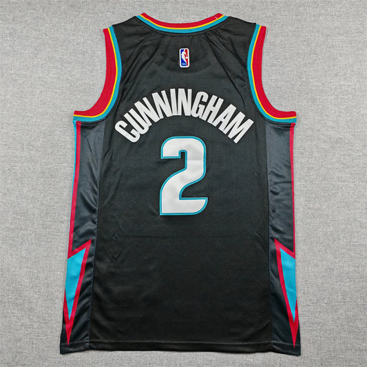 New arrival Detroit Pistons Cade Cunningham NO.2 Basketball Jersey