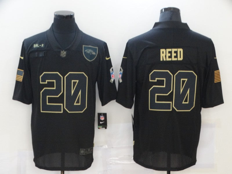 Adult  Baltimore Ravens Ed Reed NO.20 Football Jerseys