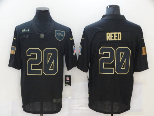 Adult  Baltimore Ravens Ed Reed NO.20 Football Jerseys