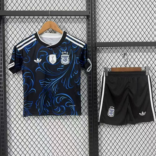 Kids Argentine 2026 world cup away soccer Jersey custom name and number