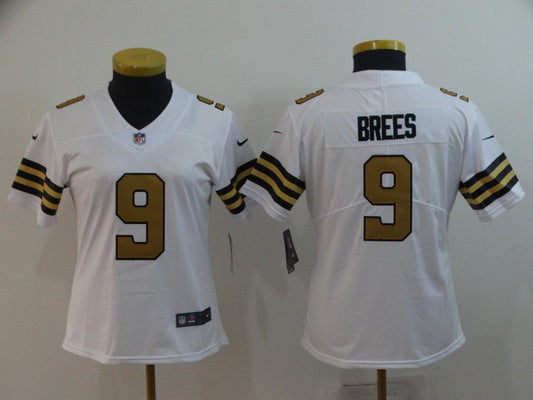 Women's New Orleans Saints Drew Brees NO.9 Football Jerseys