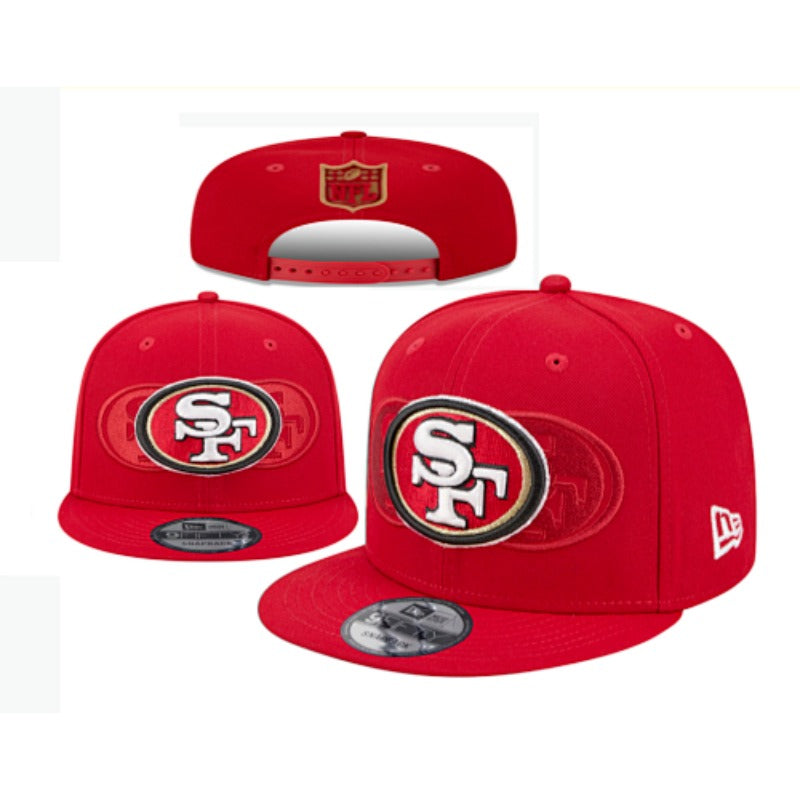 San Francisco 49 Retro Stitched Snapback Hat - Vintage SF Red Gold Adjustable Football Cap Collection