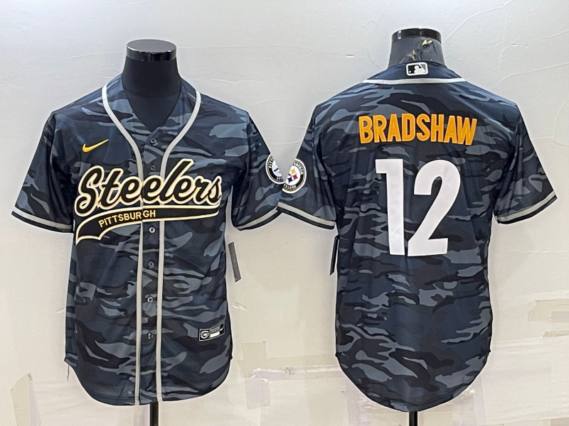 Adult Pittsburgh Steelers Terry Bradshaw NO.12 Football Jerseys