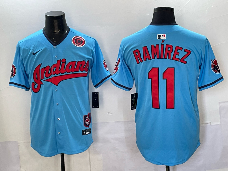 2025 new Men/Women/Youth Cleveland Indians Jose Ramirez #11 baseball Jerseys