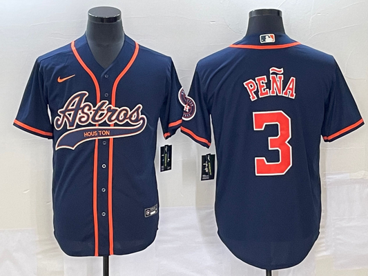 Men/Women/Youth Houston Astros Jeremy Peña #3 baseball Jerseys