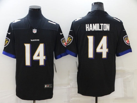Adult  Baltimore Ravens Kyle Hamilton NO.14 Football Jerseys