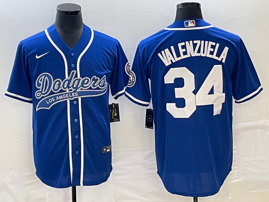Men/Women/Youth Los Angeles Dodgers Fernando Valenzuela #34 baseball Jerseys