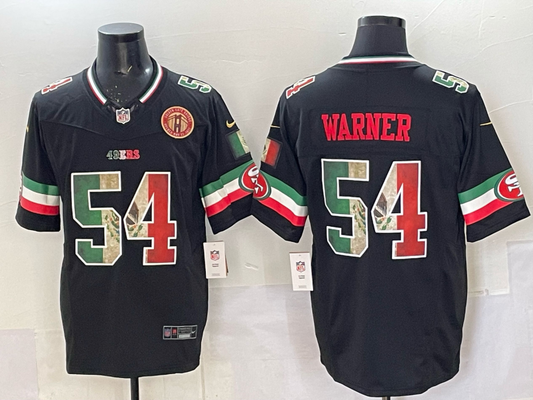 Newest arrival 2025 Adult San Francisco 49ers Fred Warner NO.54 Football Jerseys