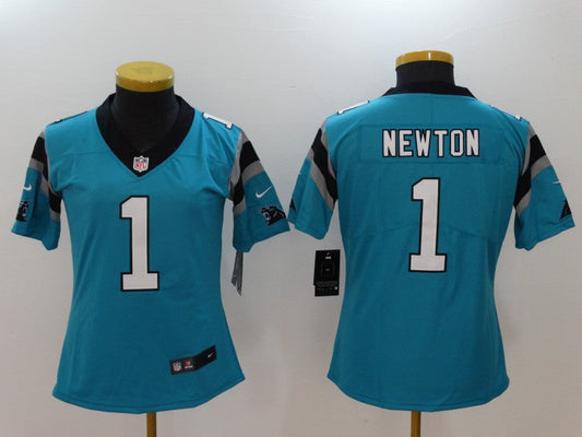 Women's Carolina Panthers Cam Newton NO.1 Football Jerseys