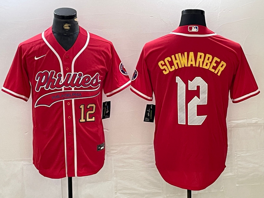 Men/Women/Youth Philadelphia Phillies Kyle Schwarber #12 baseball Jerseys