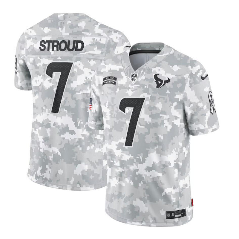 men/women/kids Houston Texans C.J. Stroud NO.7 2024 Salute To Service Jersey