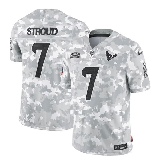 men/women/kids Houston Texans C.J. Stroud NO.7 2024 Salute To Service Jersey