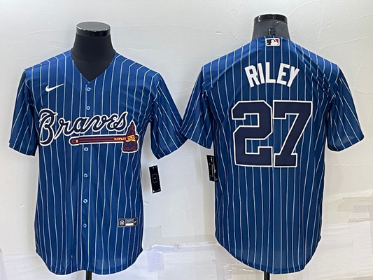 Men/Women/Youth Atlanta Braves Austin Riley #27 baseball Jerseys