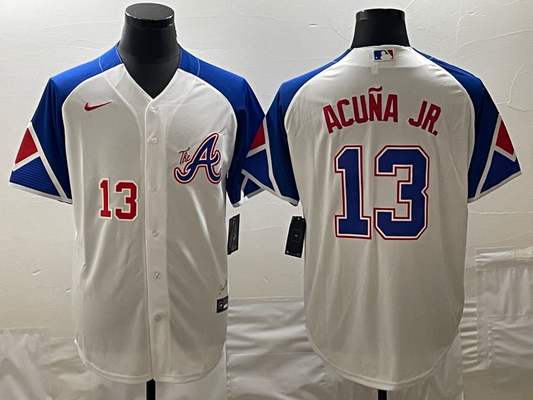 Men/Women/Youth Atlanta Braves Ronald Acuña Jr. #13 baseball Jerseys