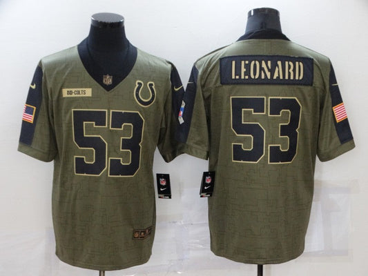 Adult Indianapolis Colts  Darius Leonard NO.53 Football Jerseys