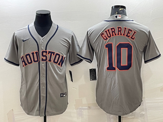 Men/Women/Youth Houston Astros Yuli Gurriel #10 baseball Jerseys
