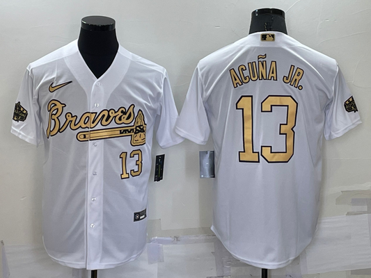 Men/Women/Youth Atlanta Braves Ronald Acuña Jr. #13 baseball Jerseys