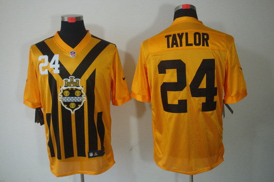 Adult Pittsburgh Steelers Ike Taylor NO.24 Football Jerseys