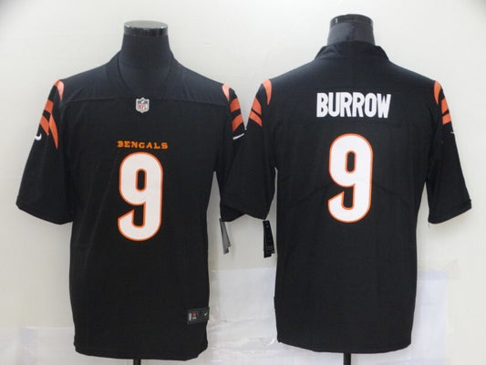 Cincinnati Bengals Joe Burrow NO.9 Football Jerseys black
